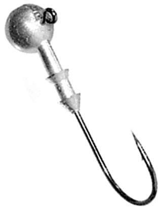 Gamakatsu Round 26 Jig Head Nickel Silver Black Hooks 1/8Oz-1/0 5 Pack