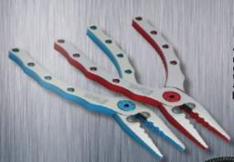 P-Line Aluminum Plier 6.5" Silver/ Blue with Center Cutter