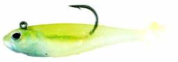 River-2-Sea Bottom Walker Shad 3" 3/8Oz 5 Per Pack Goldy Lox