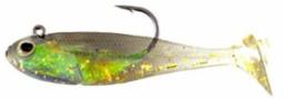 River-2-Sea Bottom Walker Shad 3" 3/8Oz 5 Per Pack Goldy Lox