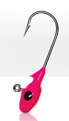Gene Larew Mo Glo Jighead 1/8Oz Size 2 Pink Glo 10 Per Pack