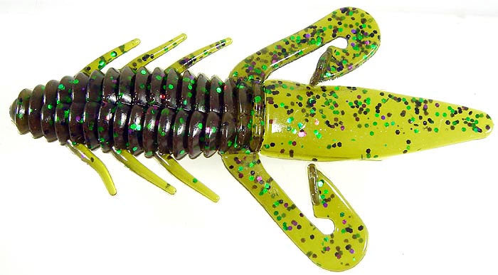 Gene Larew Biffle Bug 4.25" 8 Bag Blue Fleck