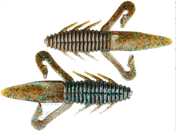 Gene Larew Biffle Bug 4.25" 8 Bag Blue Fleck