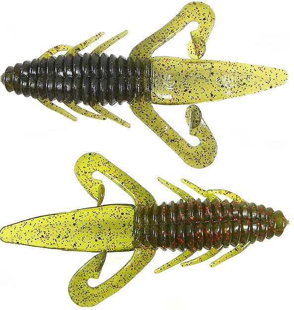 Gene Larew Biffle Bug 4.25" 8 Bag Blue Fleck