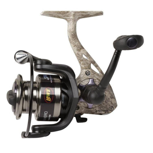 camouflage spinning combo Lew's American Hero Camo Speed Spin Spinning Reel