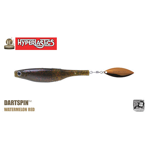 dart spin fishing lure Hyperplastics Dartspin 4.5"